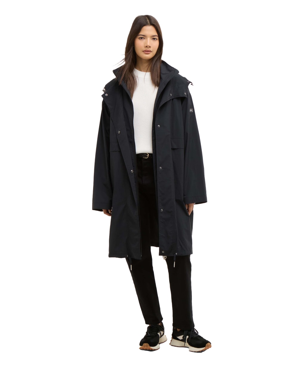Women's Barbour International Atlantis Showerproof Jacket - Black