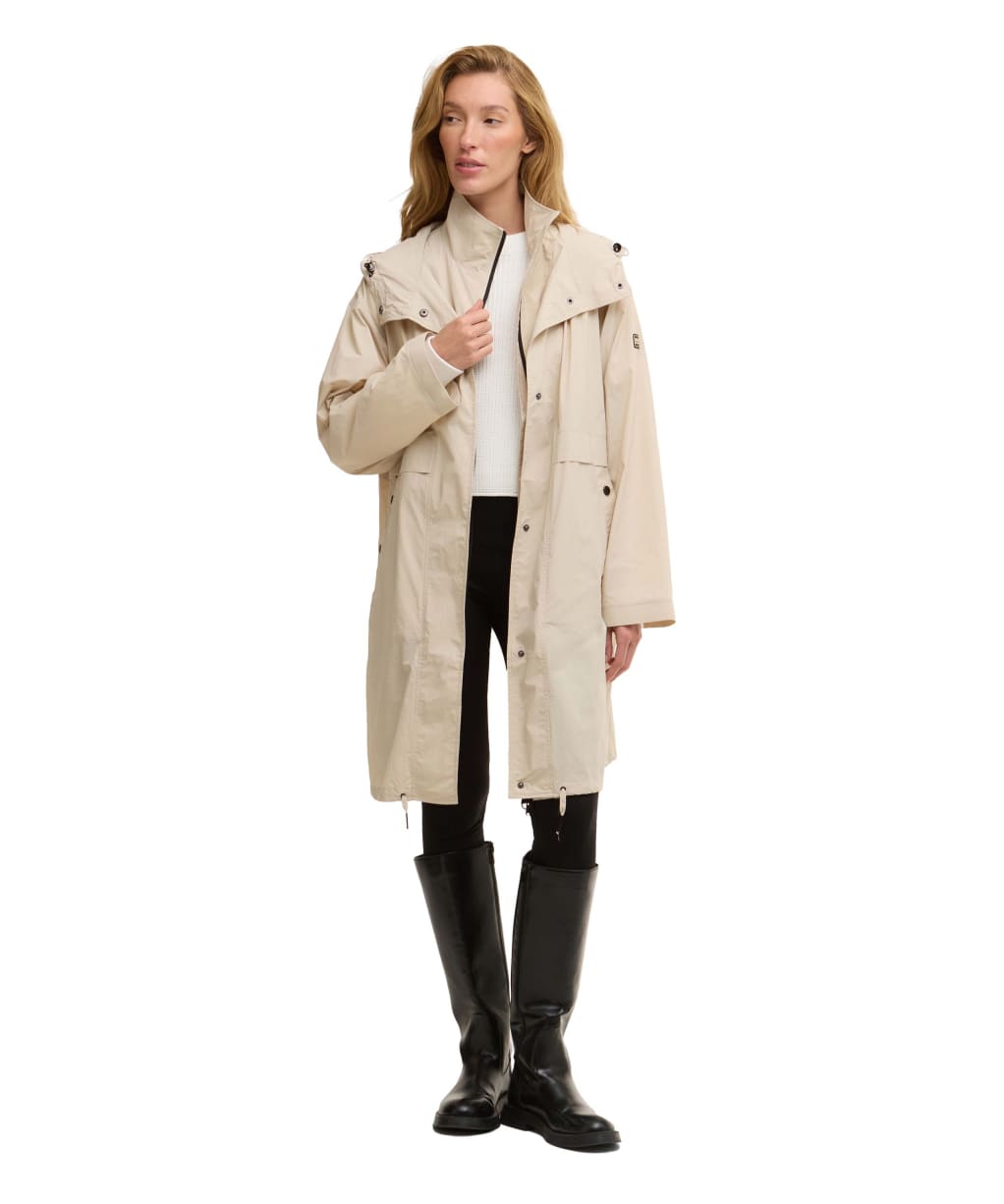 Women's Barbour International Atlantis Showerproof Jacket - Cement