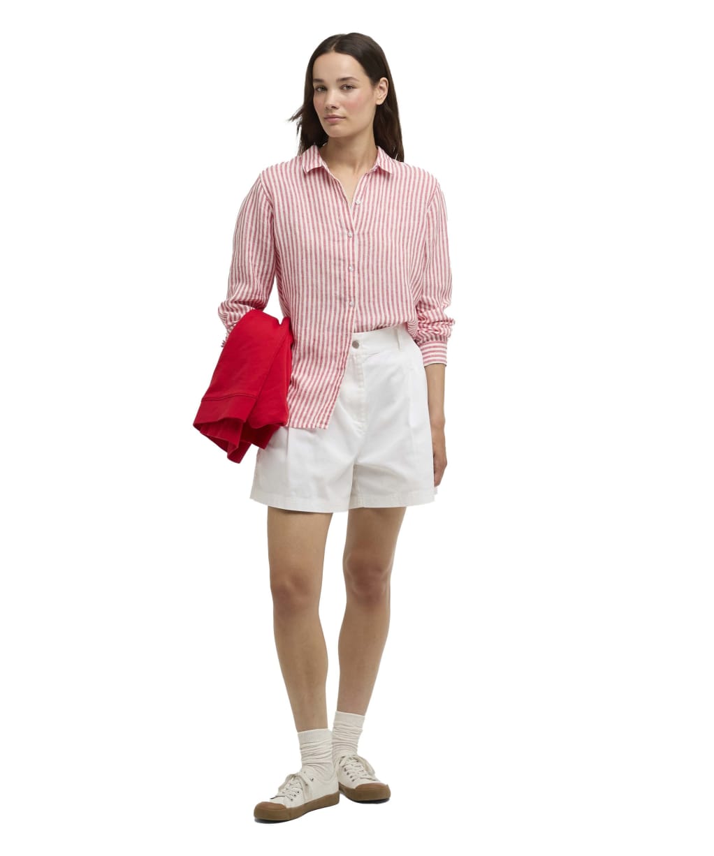 Women's Barbour Fern Shorts - White