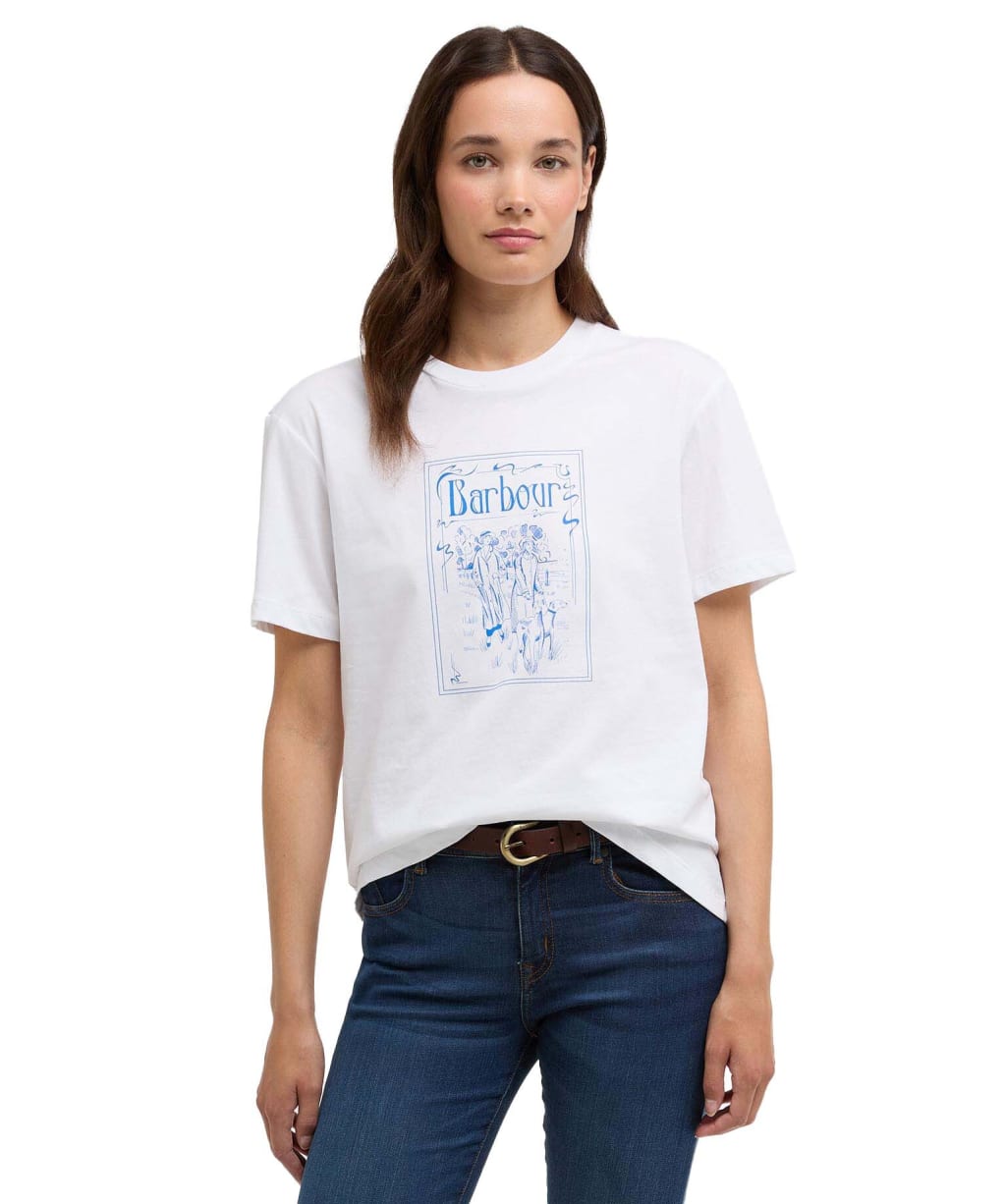 Women's Barbour Hambleton T-Shirt - White