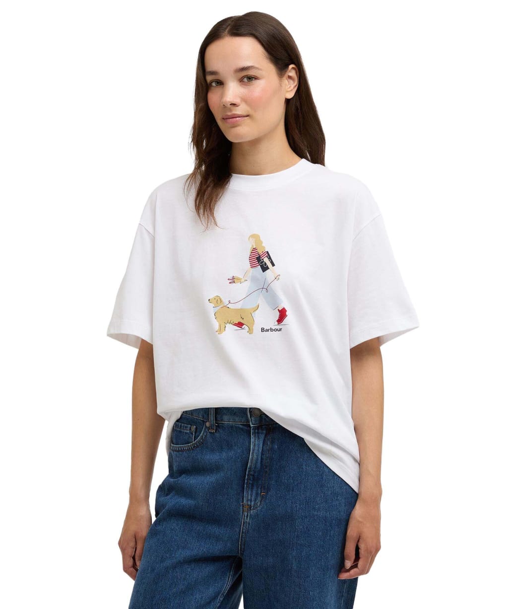 Women's Barbour Derwent T-Shirt - White