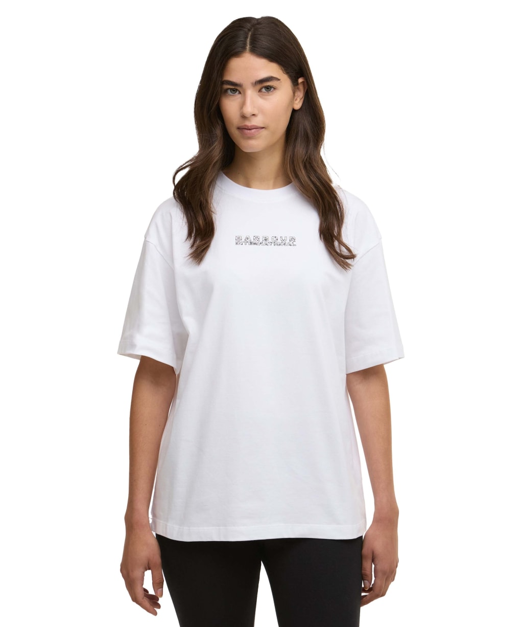 Women's Barbour International Santana T-Shirt - White