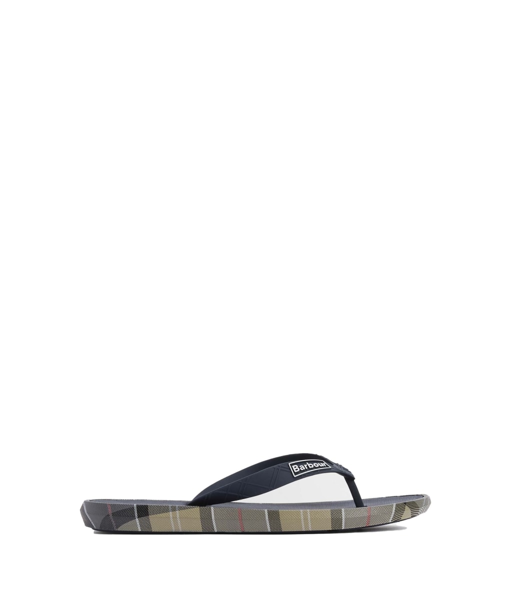 Men's Barbour Oakdale Sandal - Navy / Dress Tartan