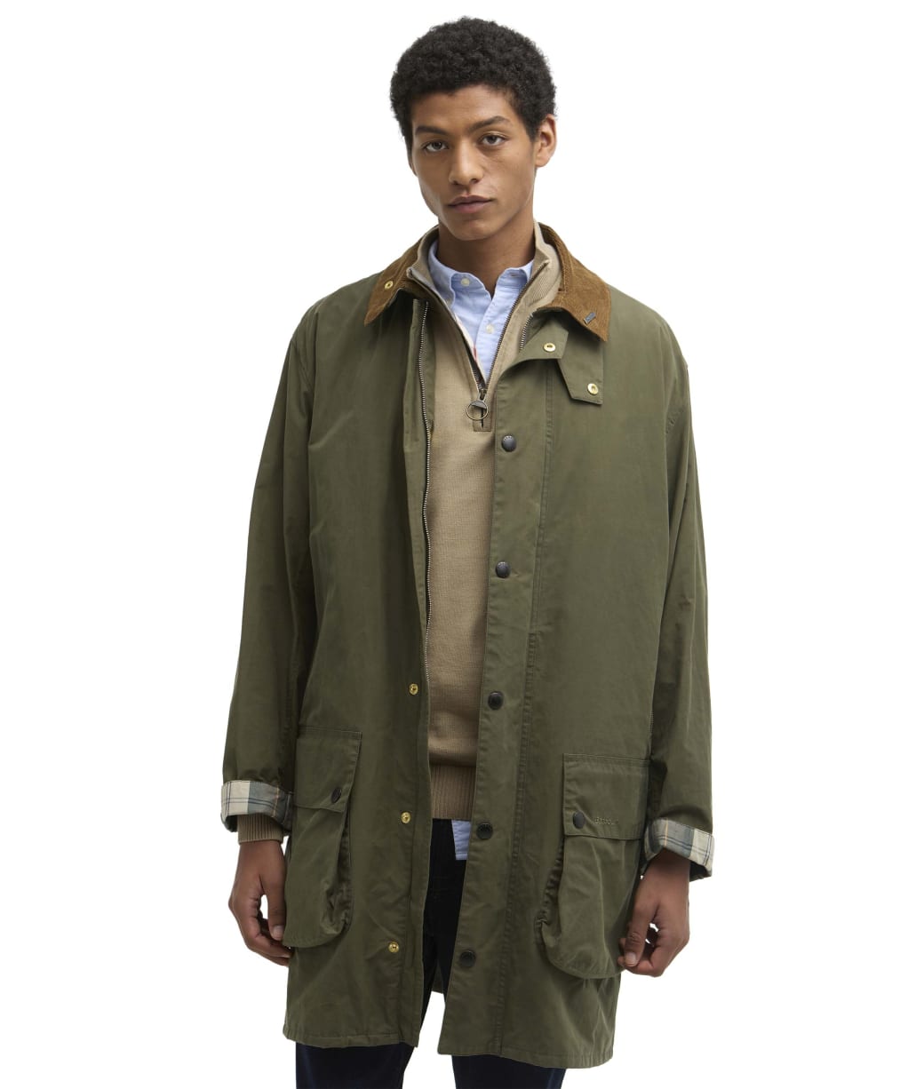 Men's Barbour Icons Border Casual Jacket - Ivy Green
