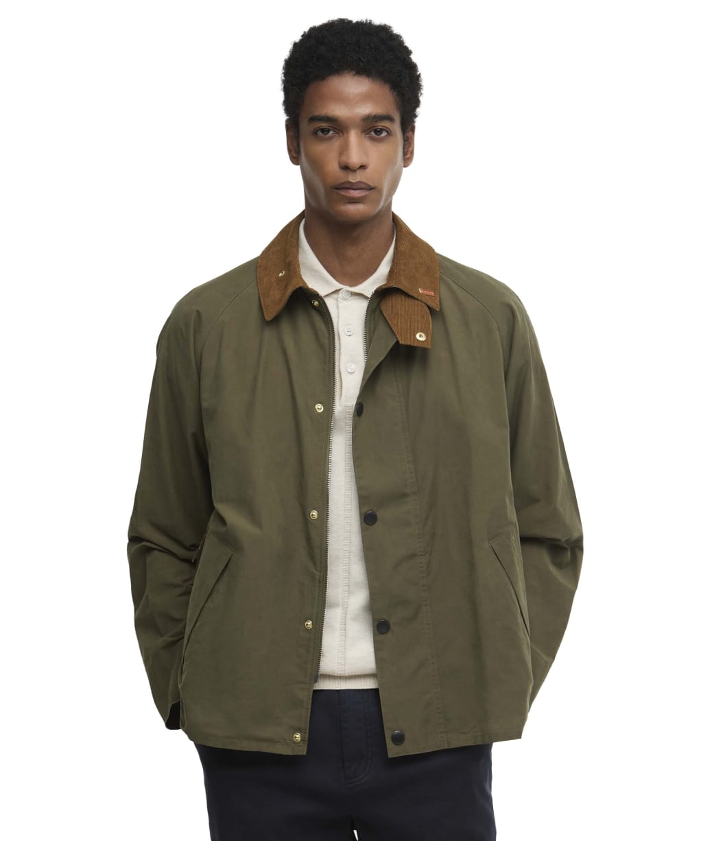 Men's Barbour Icons Transport Casual Jacket - Ivy Green