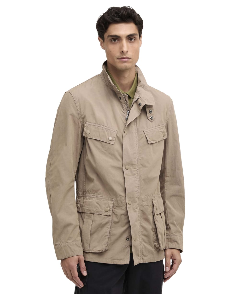 Men's Barbour International Garment Dyed Duke Casual Jacket - Timberwolf