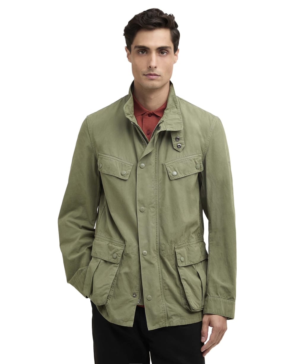 Men's Barbour International Garment Dyed Duke Casual Jacket - Burnt Olive