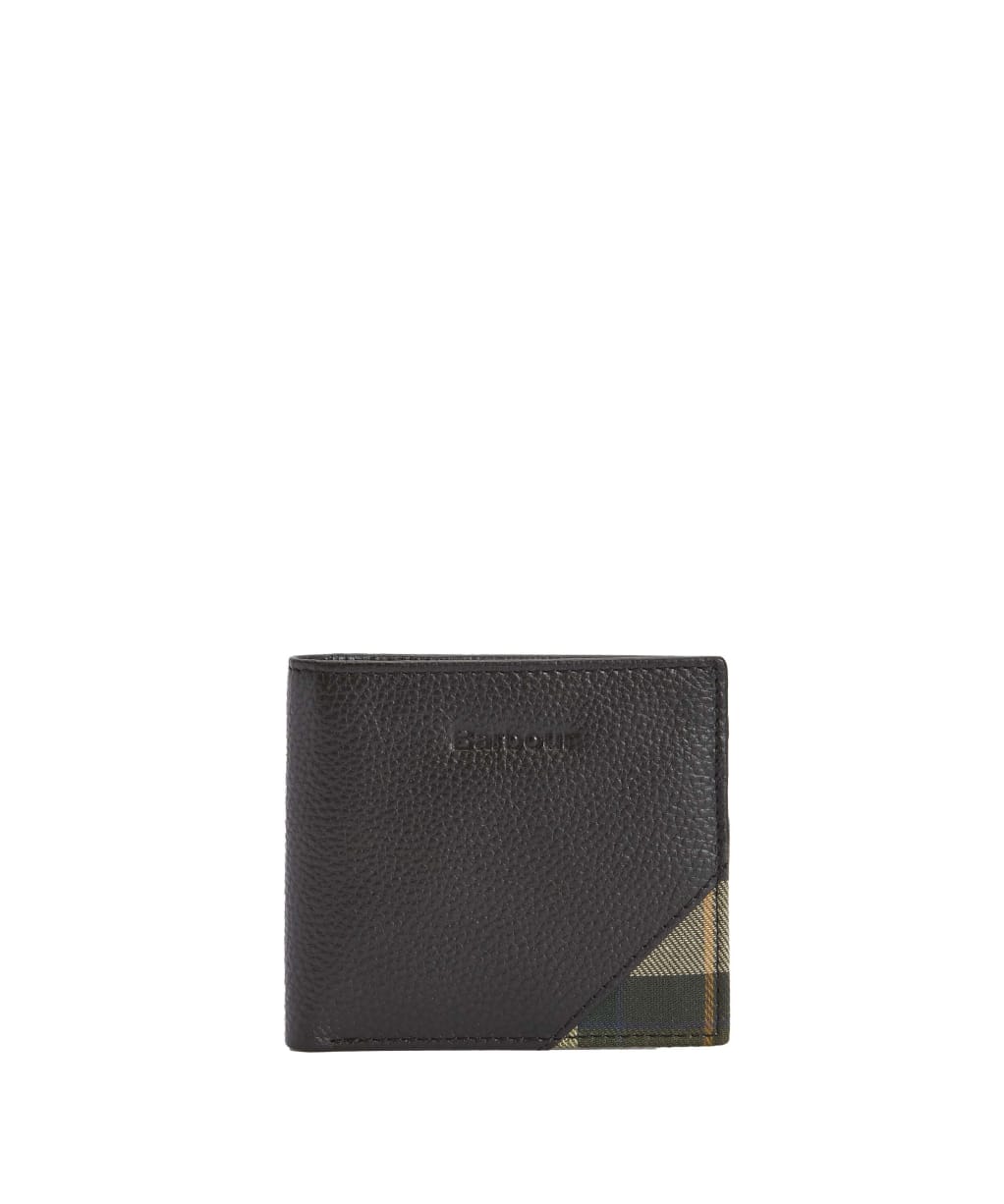Men's Barbour Tarbert Leather Wallet - Black / Ancient 