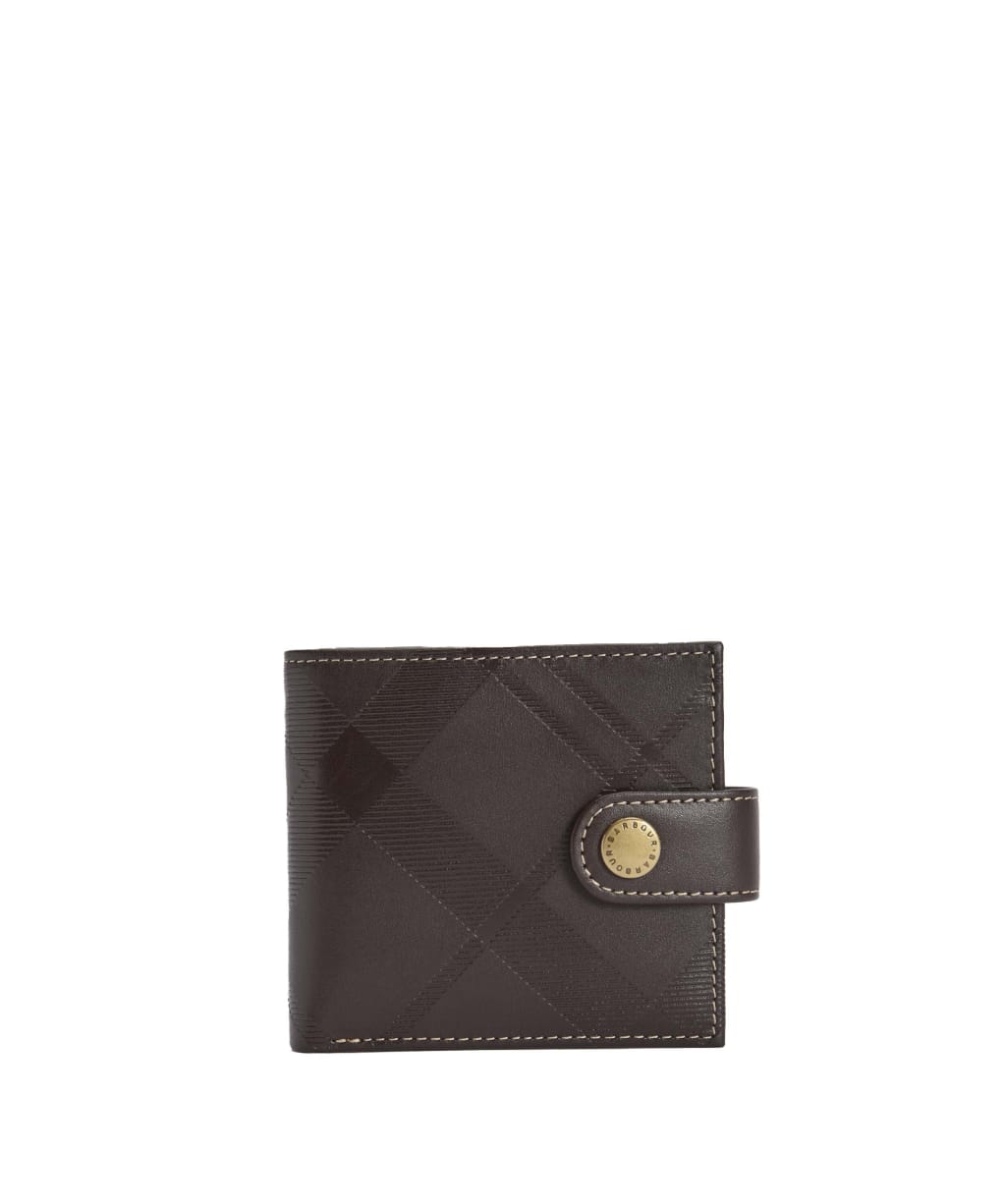 Men's Barbour Bamburgh Deboss Leather Wallet - Brown