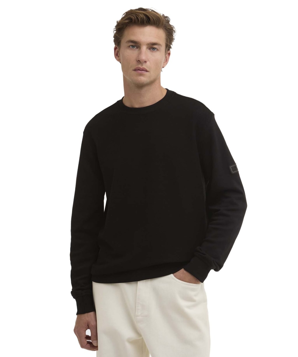 Men's Barbour International Kaspain Crew Sweatshirt - Black