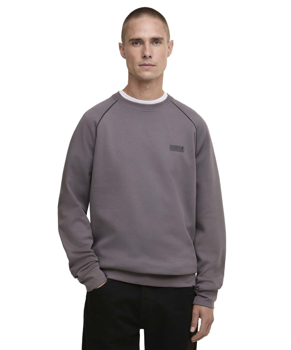 Men's Barbour International Markford Crew Sweatshirt - Aluminium
