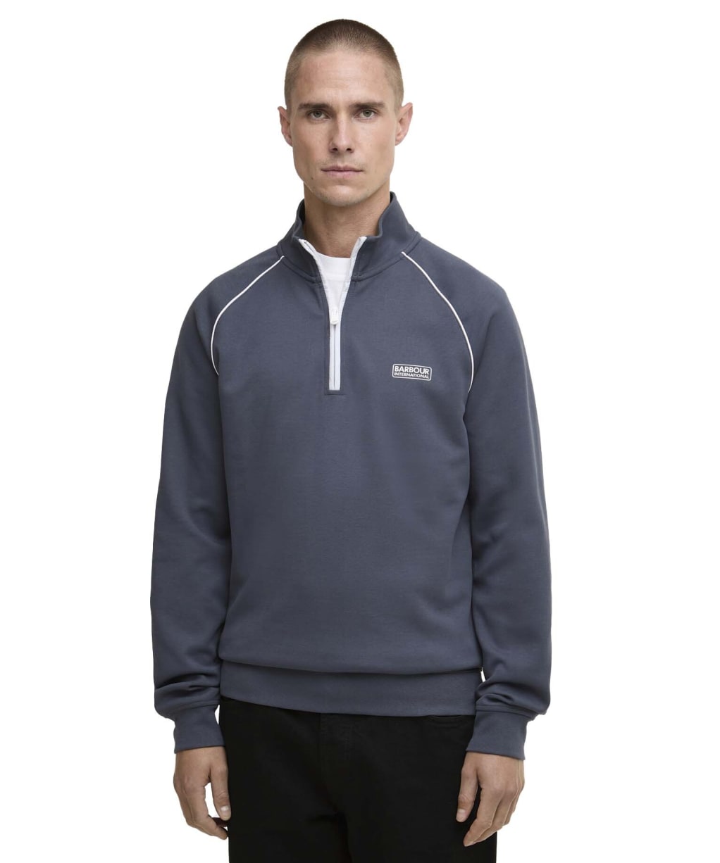 Men's Barbour International Markford Half Zip Sweatshirt - Storm Grey