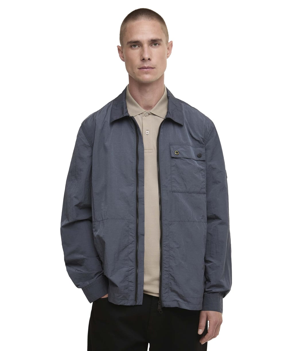 Men's Barbour International Inline Overshirt - Storm Grey