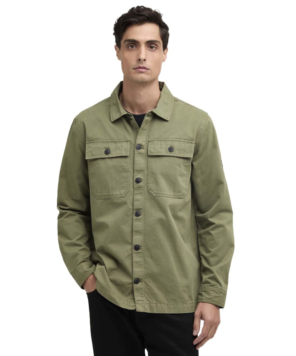 Men's Barbour International Arlo Overshirt - NEW BURNT OLIVE