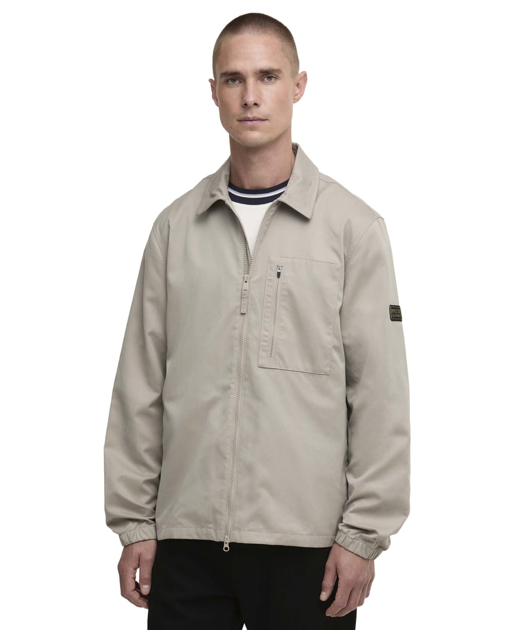 Men's Barbour International Coil Overshirt - Concrete