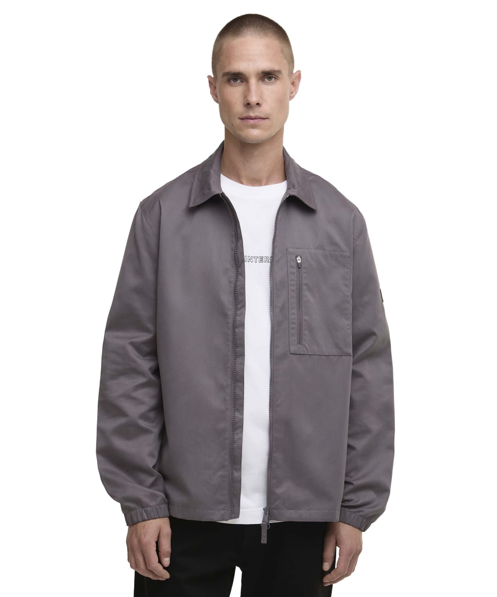 Men's Barbour International Coil Overshirt - Aluminium