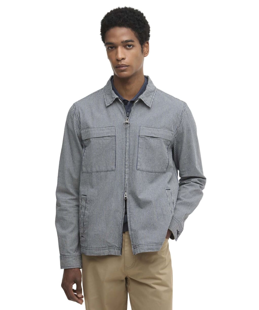 Men's Barbour Willowburn Gingham Overshirt - Navy