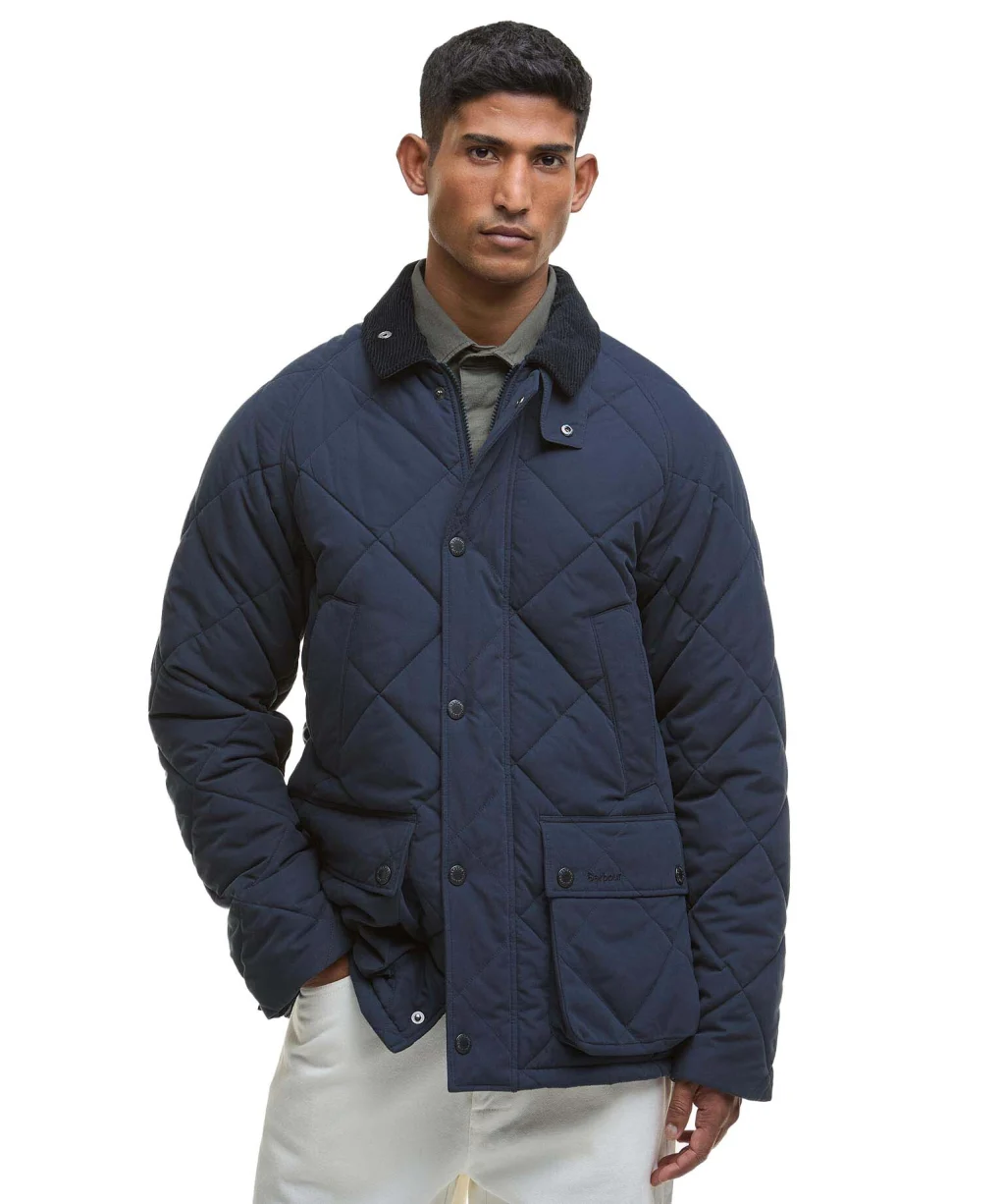 Men's Barbour Modern Bedale Quilted Jacket - Navy