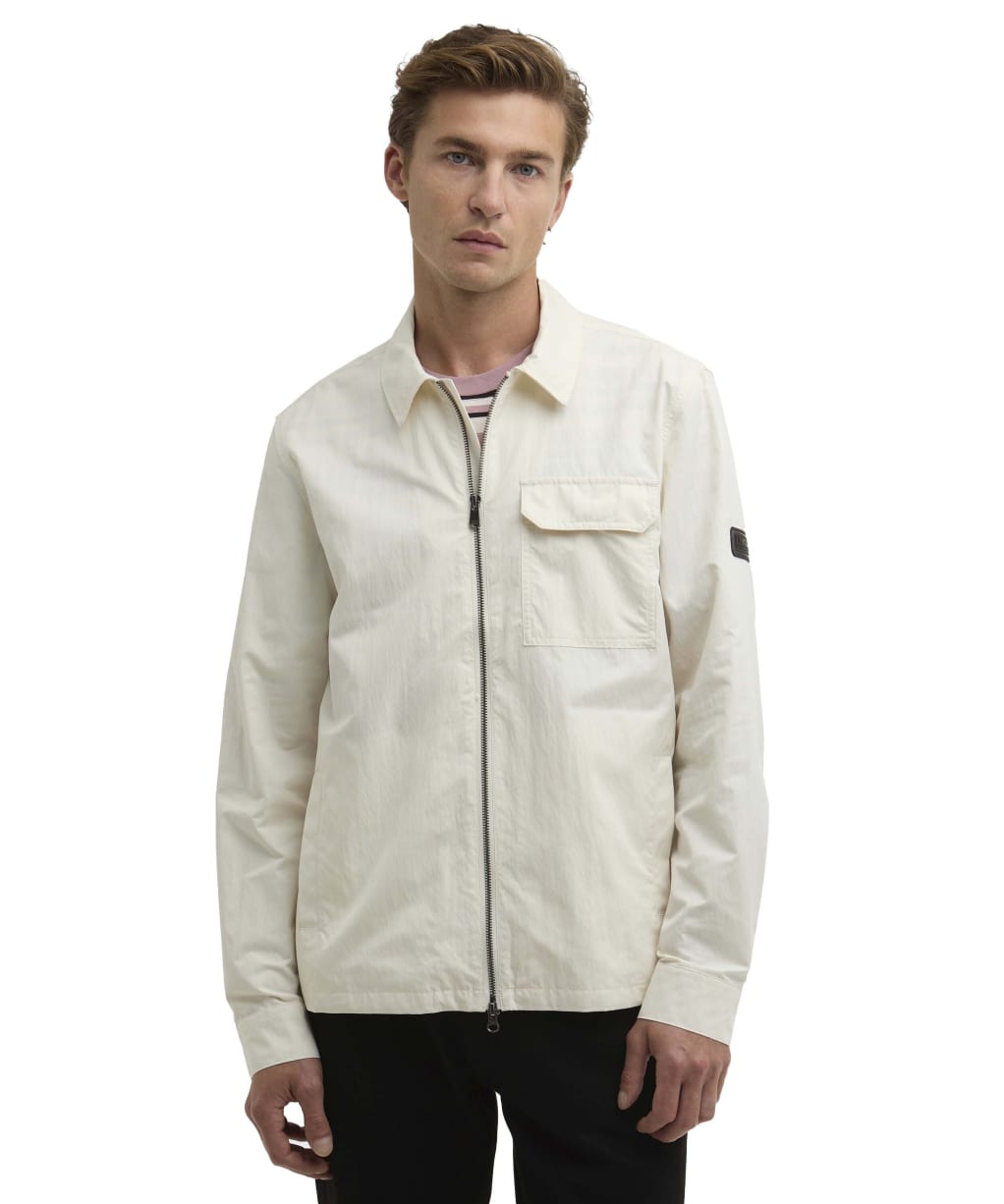 Men's Barbour International Warren Overshirt - Whisper White