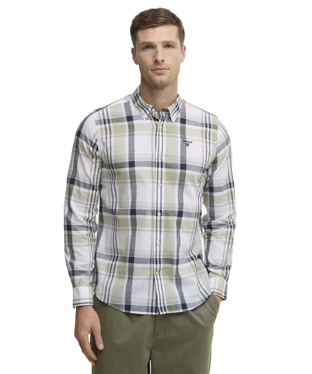 Men's Barbour Kidd Tailored Shirt - Laurel Green
