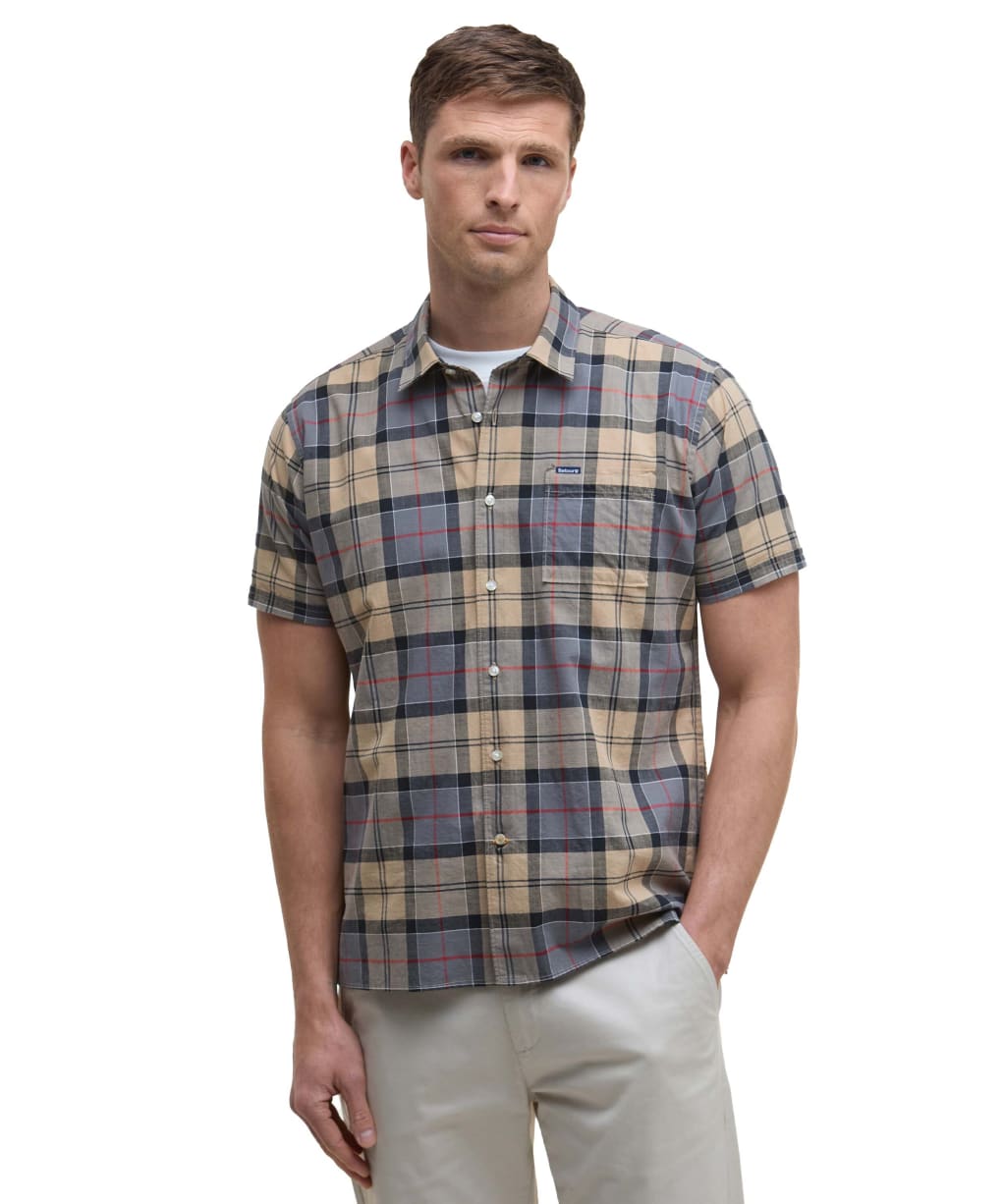 Men's Barbour Gordon Short Sleeved Regular Fit Shirt - Dress Tartan