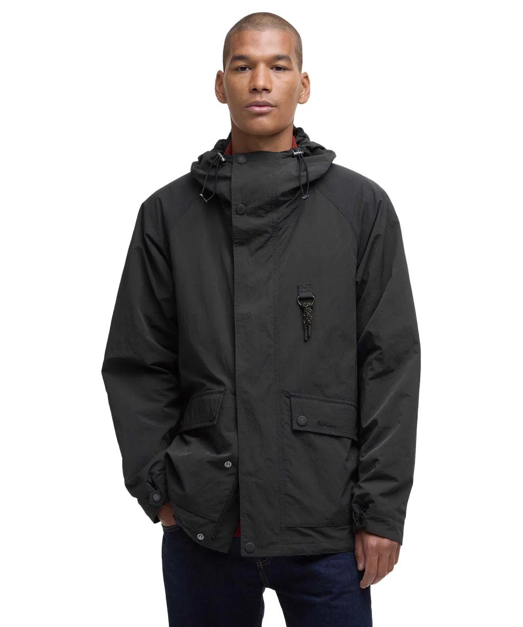 Men's Barbour Rig Showerproof Jacket - Black