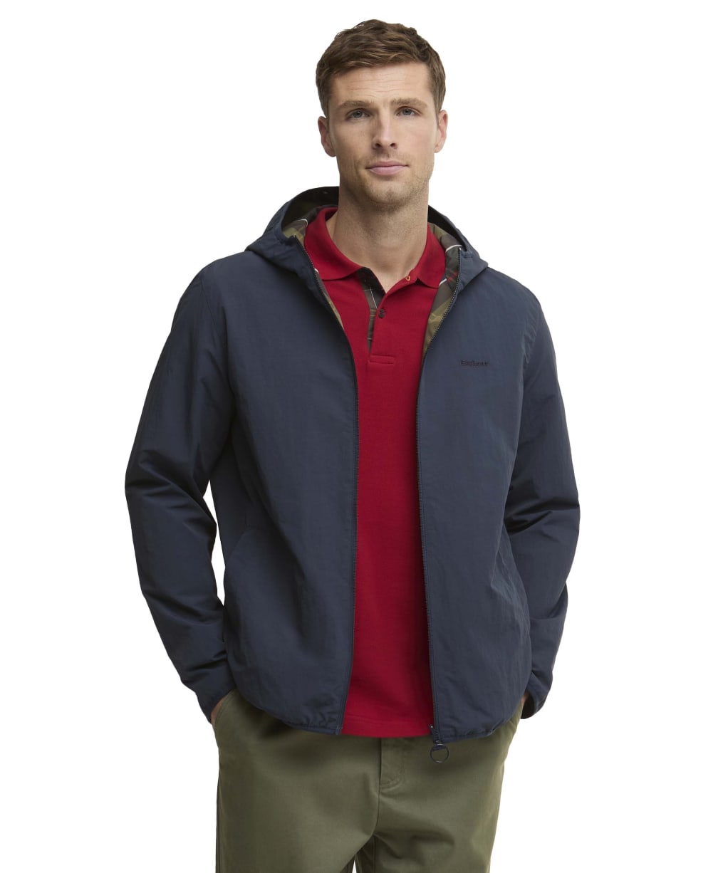 Men's Barbour Reversible Kemble Showerproof Jacket - Navy