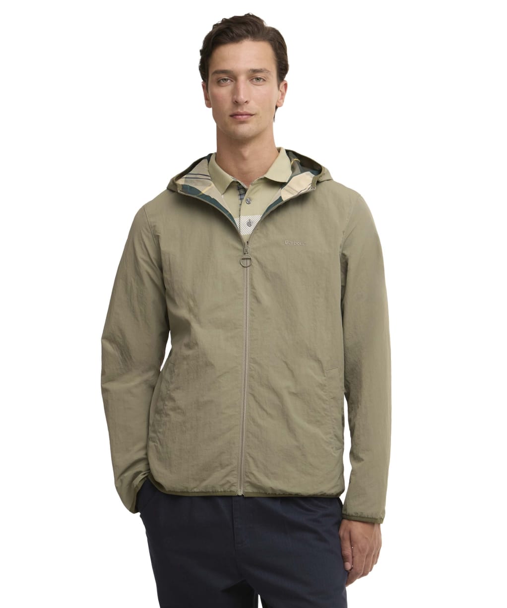 Men's Barbour Reversible Kemble Showerproof Jacket - Dusty Olive