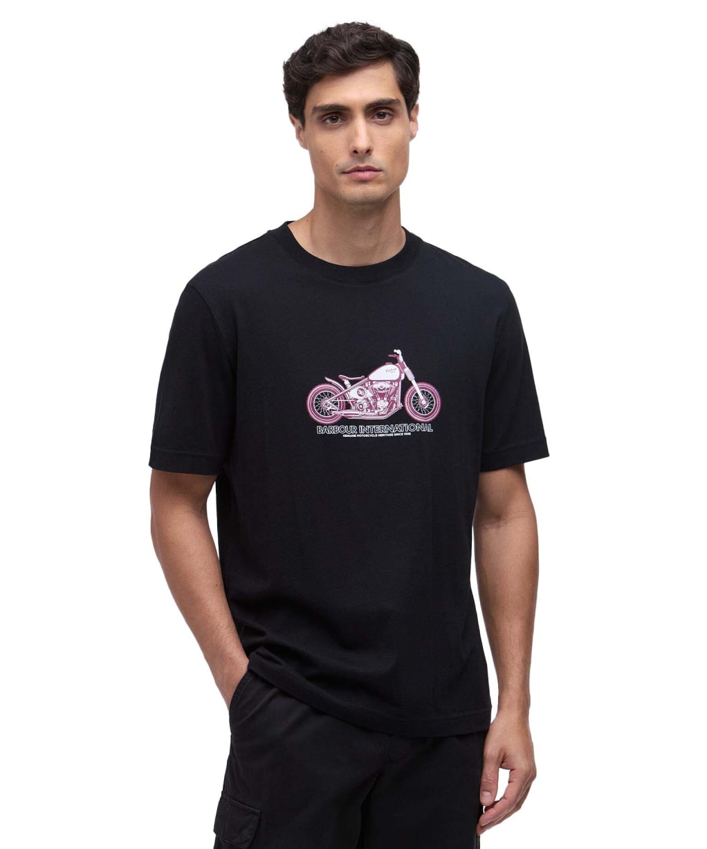 Men's Barbour International Cheney Graphic T-Shirt - Black