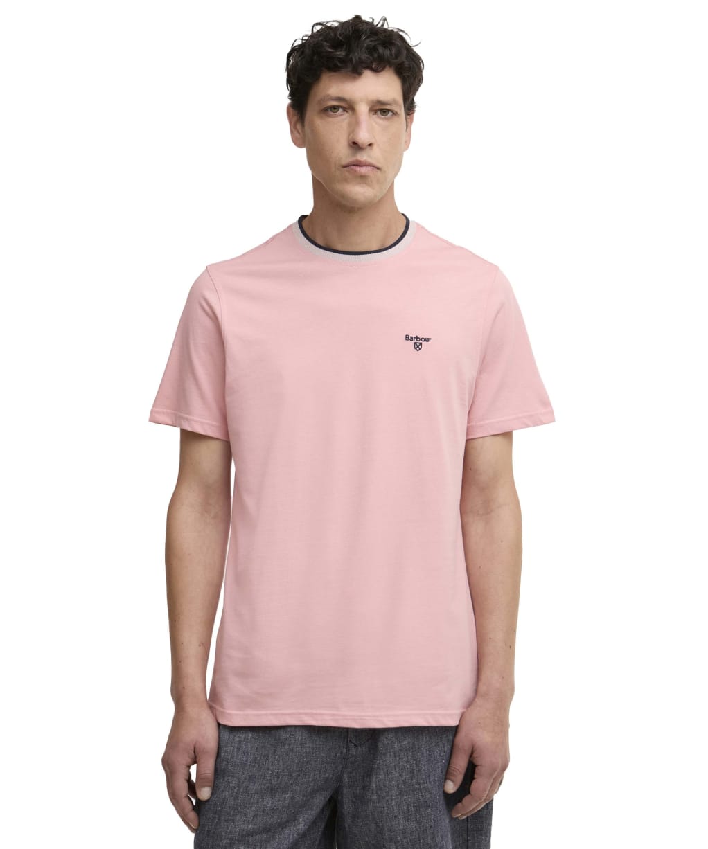 Men's Barbour Cornsay Tailored T-Shirt - Mineral Pink