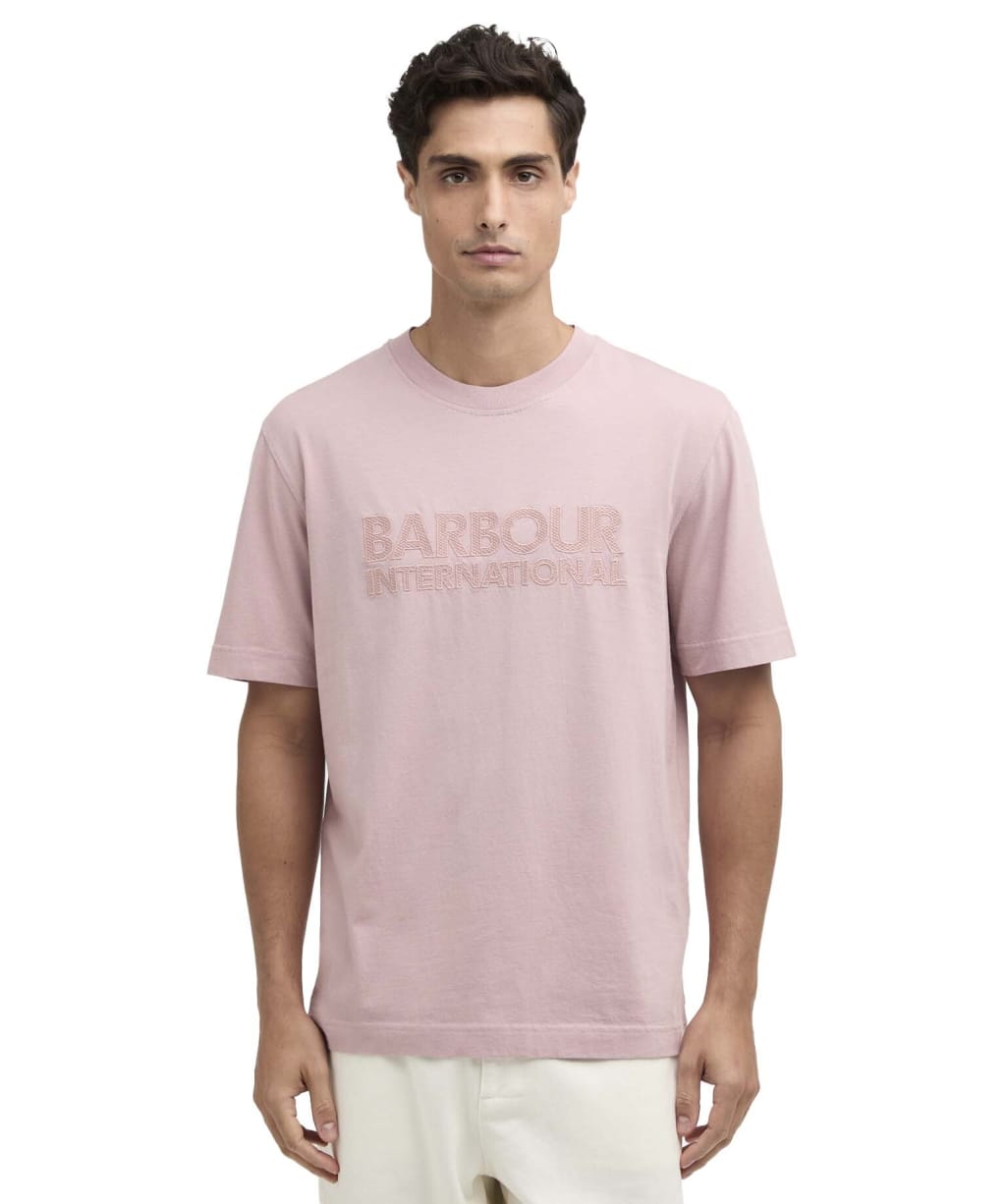 Men's Barbour International Theo Appliqué T-Shirt - Woodrose