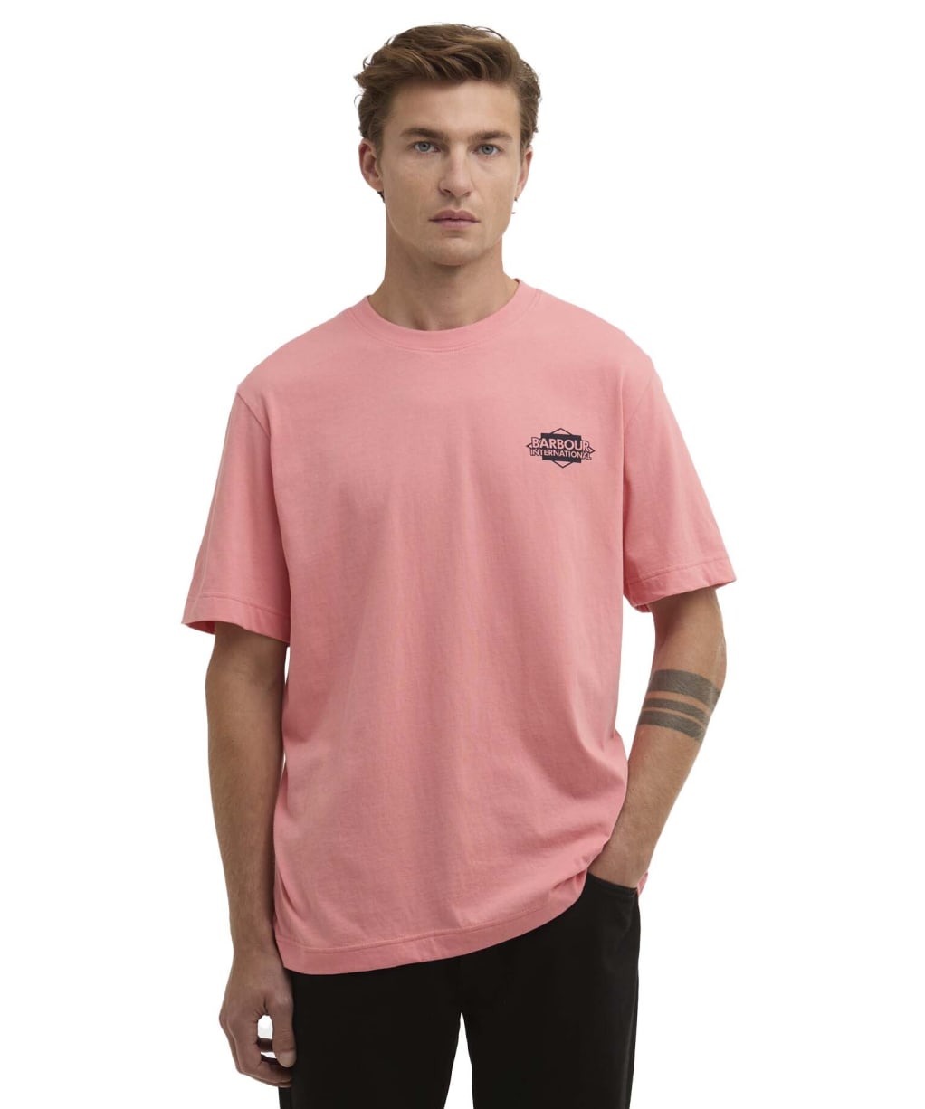 Men's Barbour International Wilmslow Graphic T-Shirt - Burnt Coral