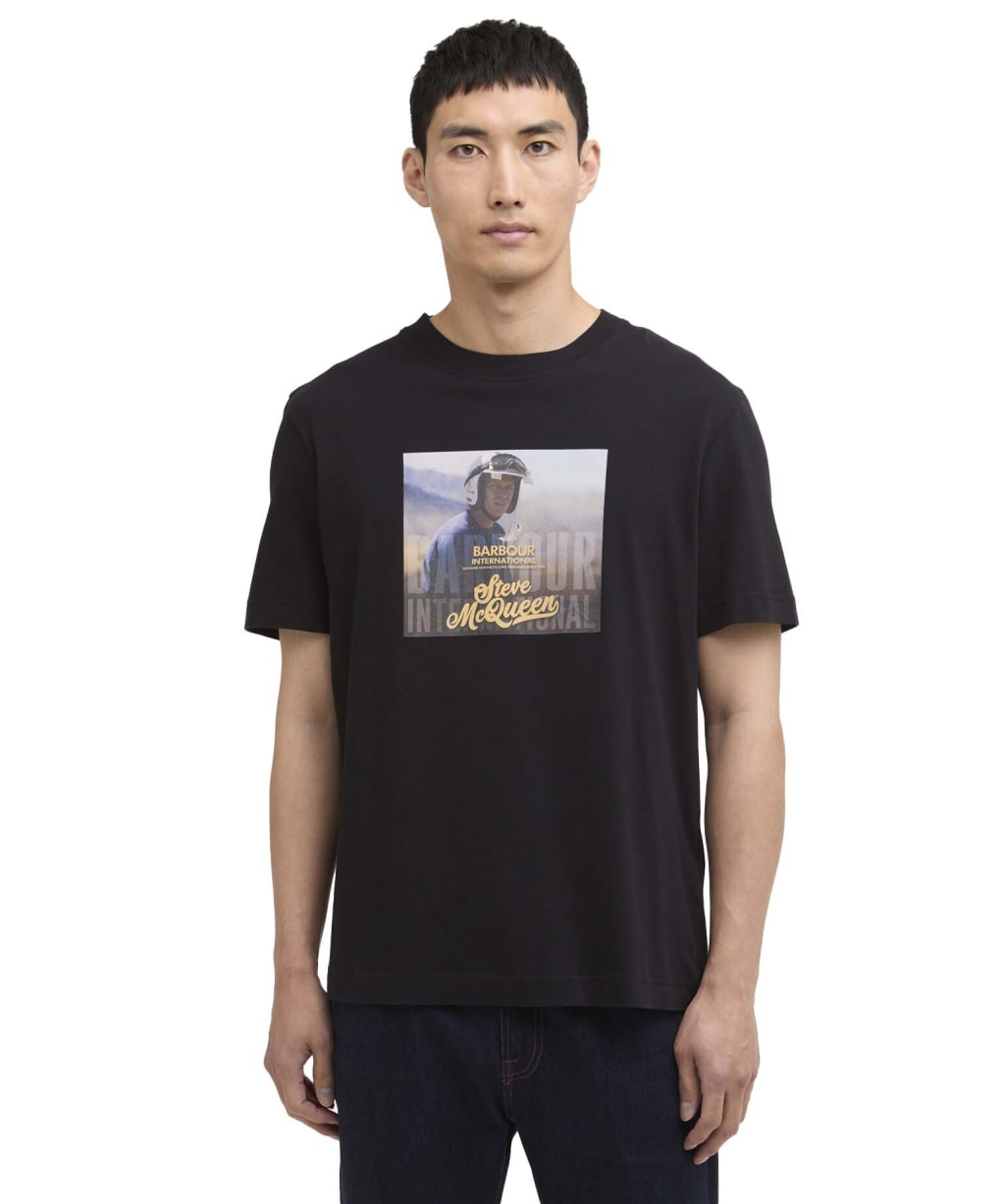 Men's Barbour International Walde Photographic T-Shirt - Black