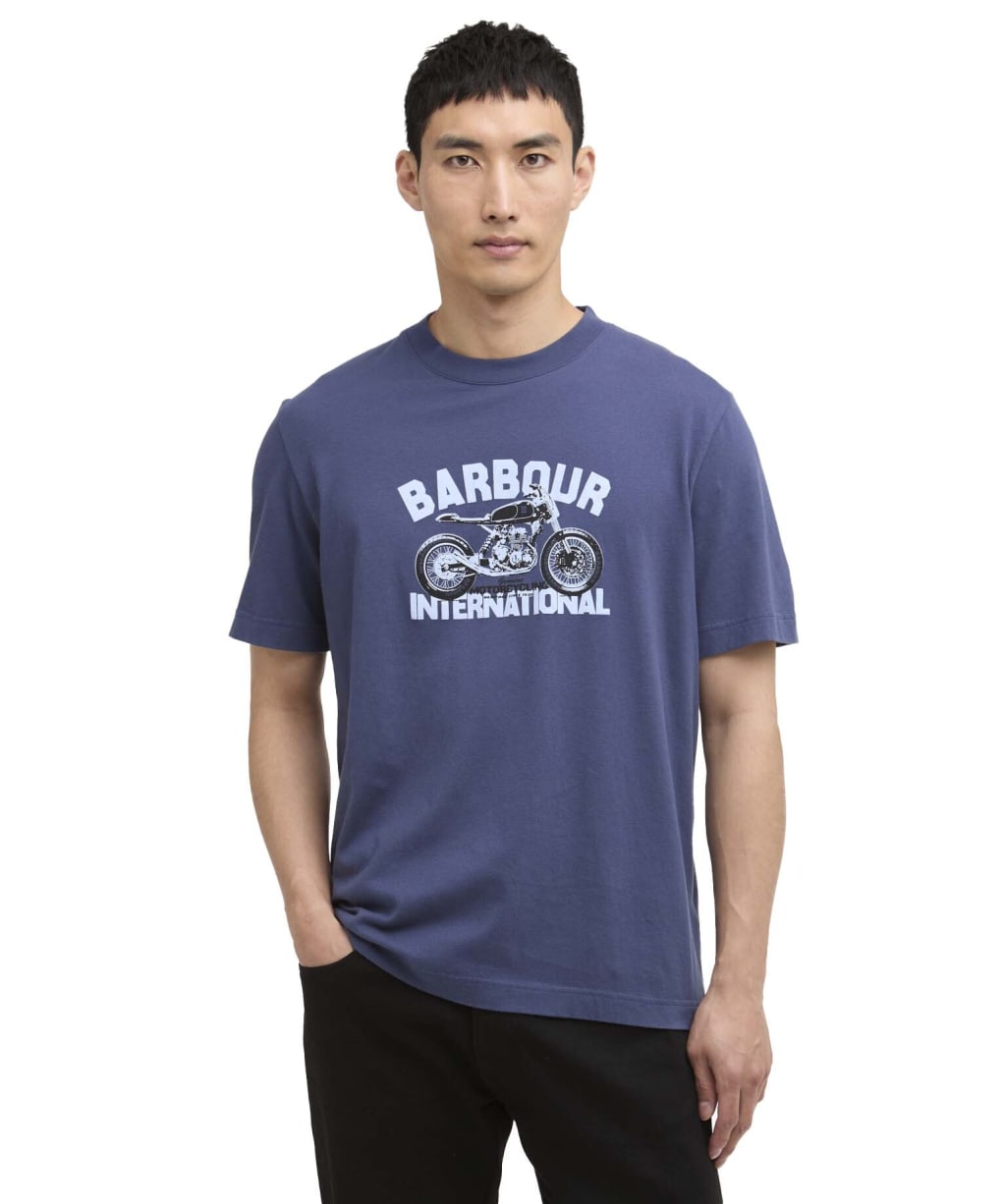 Men's Barbour International Shifter Graphic Print T-Shirt - Oceana