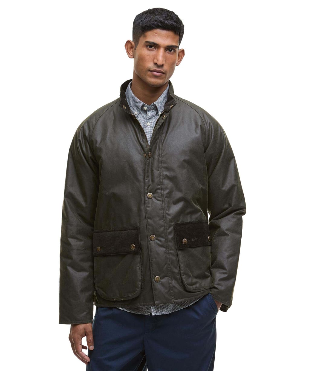 Men's Barbour Cordhill Waxed Jacket - Archive Olive