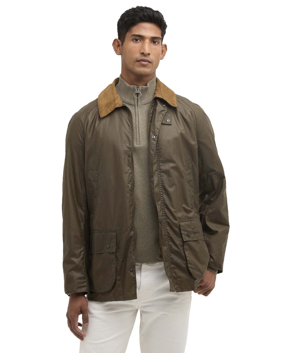 Men's Barbour Lightweight Ashby Waxed Jacket - Beech
