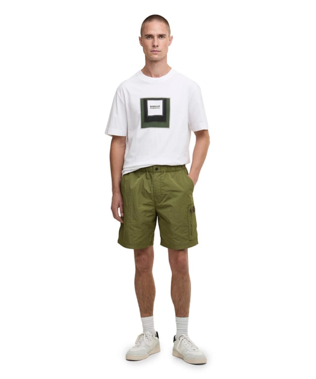 Men's Barbour International Inline Shorts - Cable Olive
