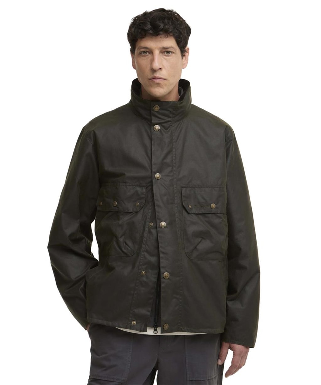 Men's Barbour Re-Engineered Ridley Waxed Jacket - Archive Olive