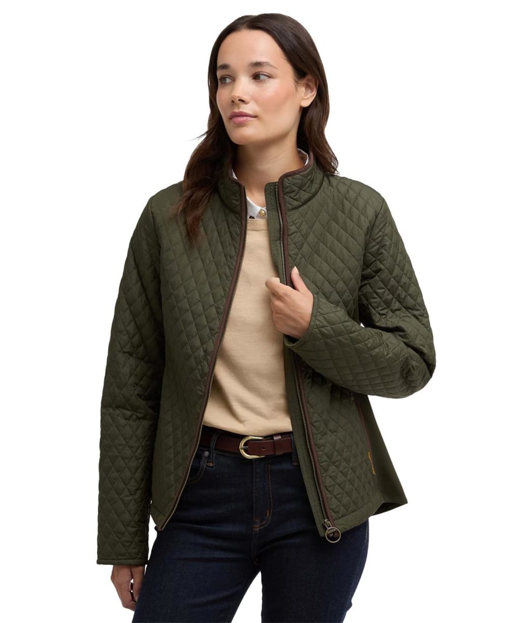Women's Barbour Basswood Quilted Jacket - Olive
