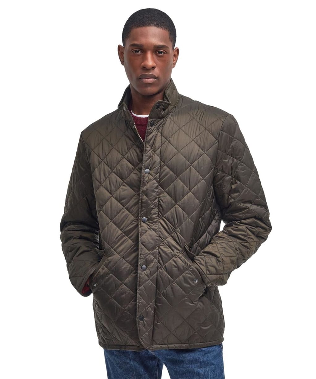 Men's Barbour Flyweight Chelsea Quilted Jacket - Olive