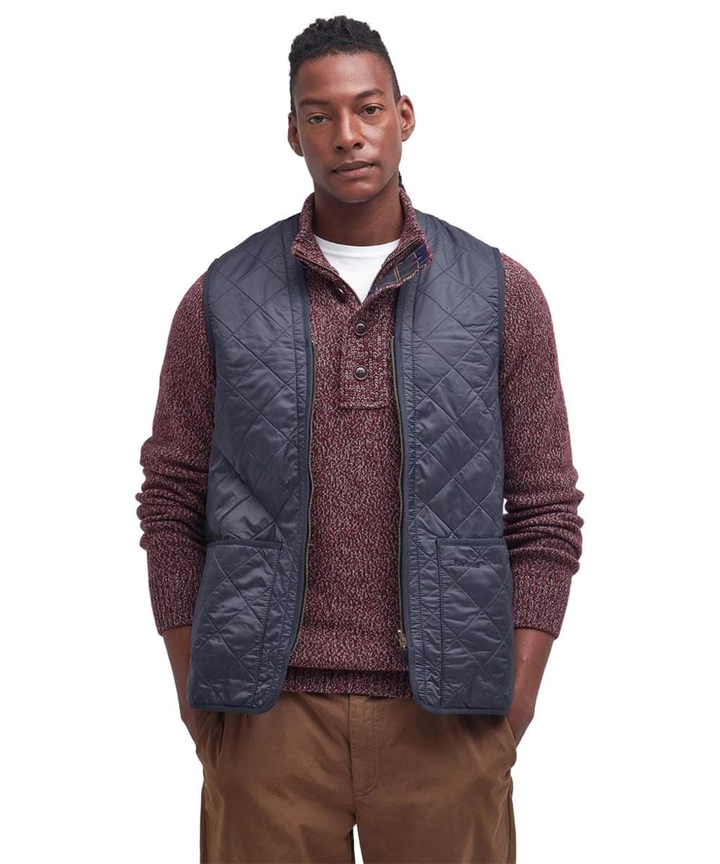 Men's Barbour Polarquilt Waistcoat / Zip-In Liner - Navy
