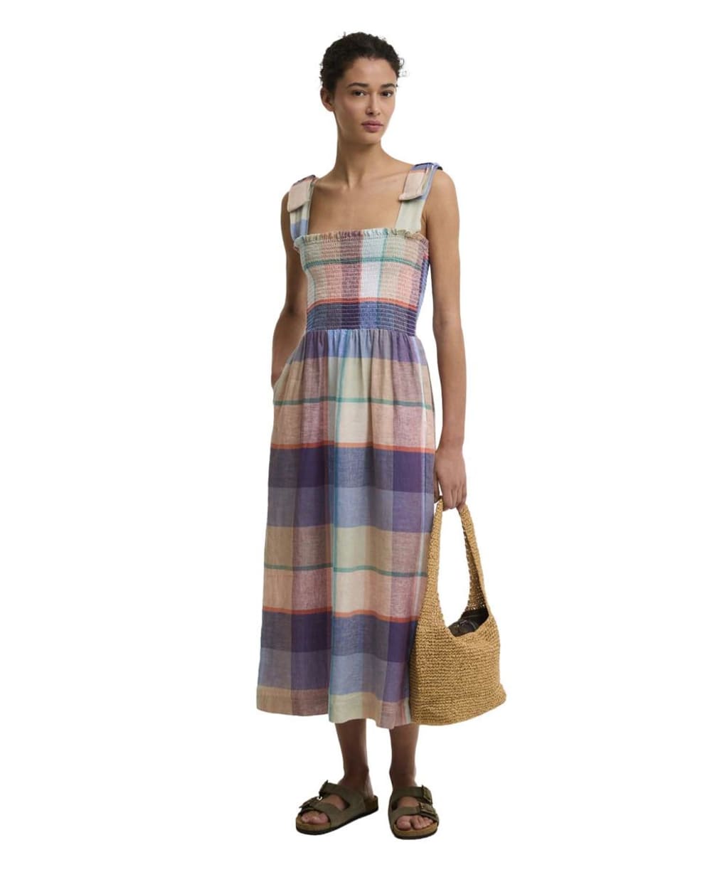 Women's Barbour Amelie Midi Dress - Multi-Check