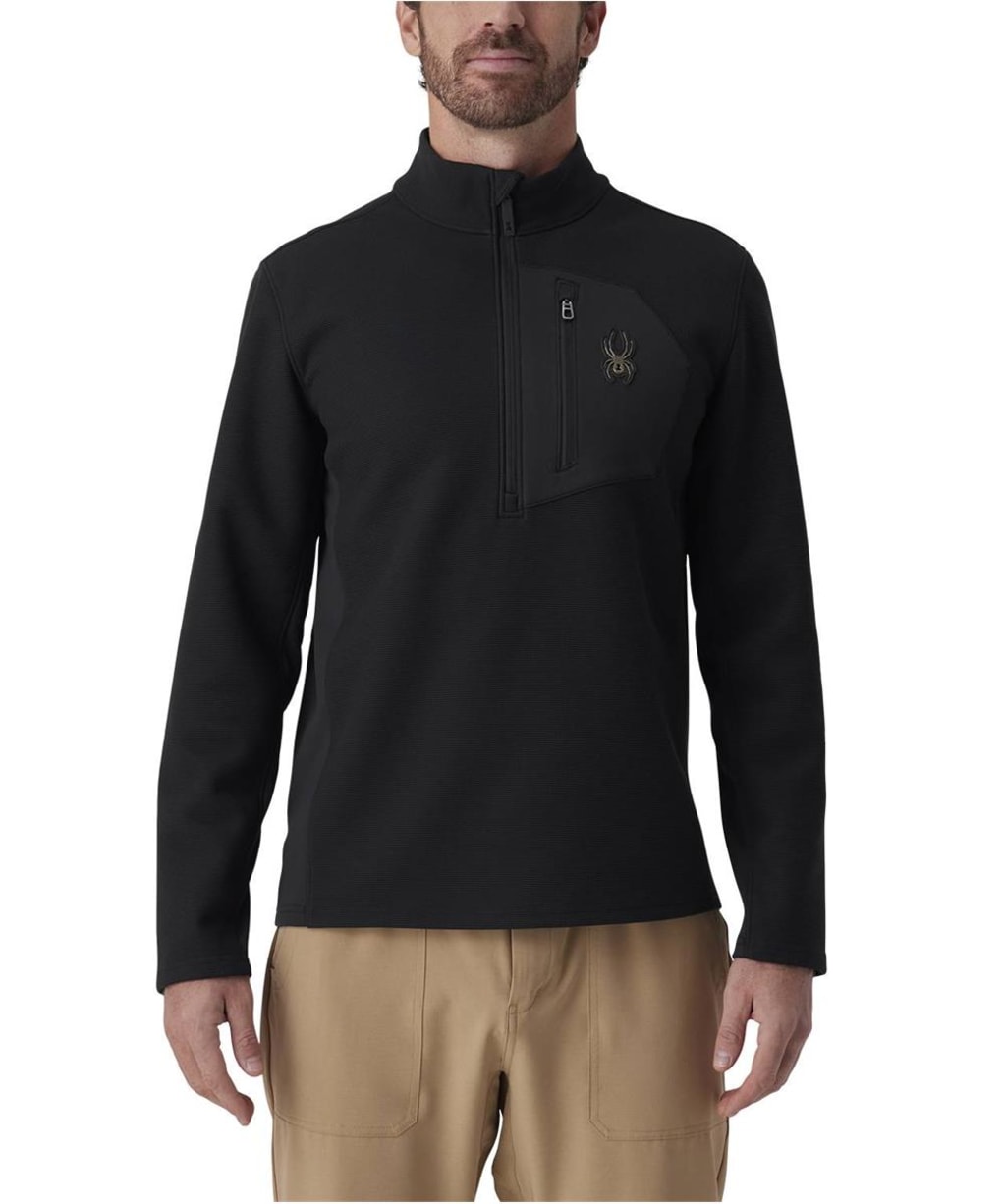 Men's Spyder Bandit 1/2 Zip Fleece - Black