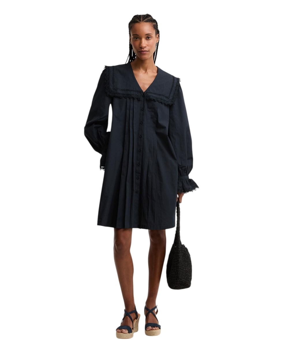 Women's Barbour Tisbury Mini Dress - Dark Navy