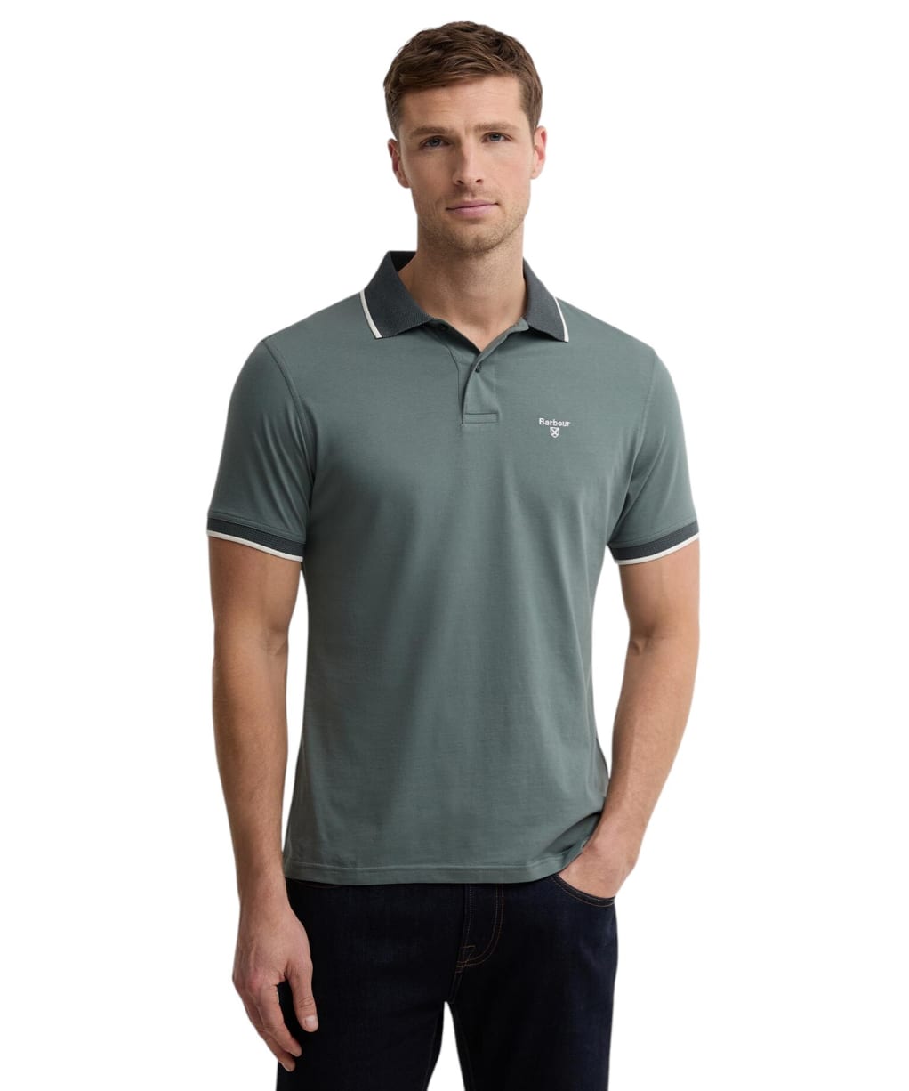 Men's Barbour Cornsay Polo Shirt - Vintage Teal