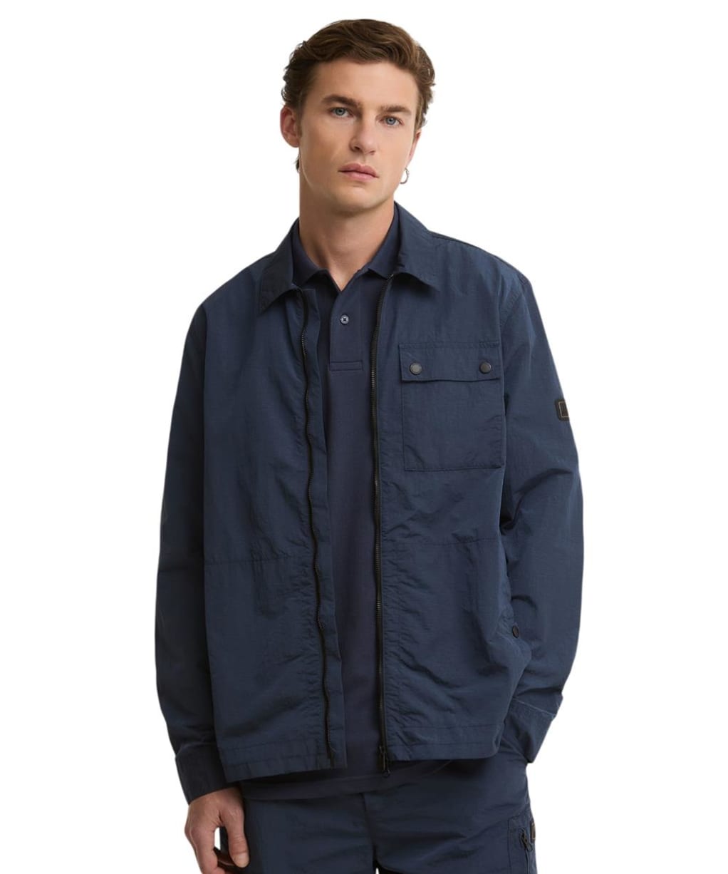 Men's Barbour International Inline Overshirt - Oxford Navy