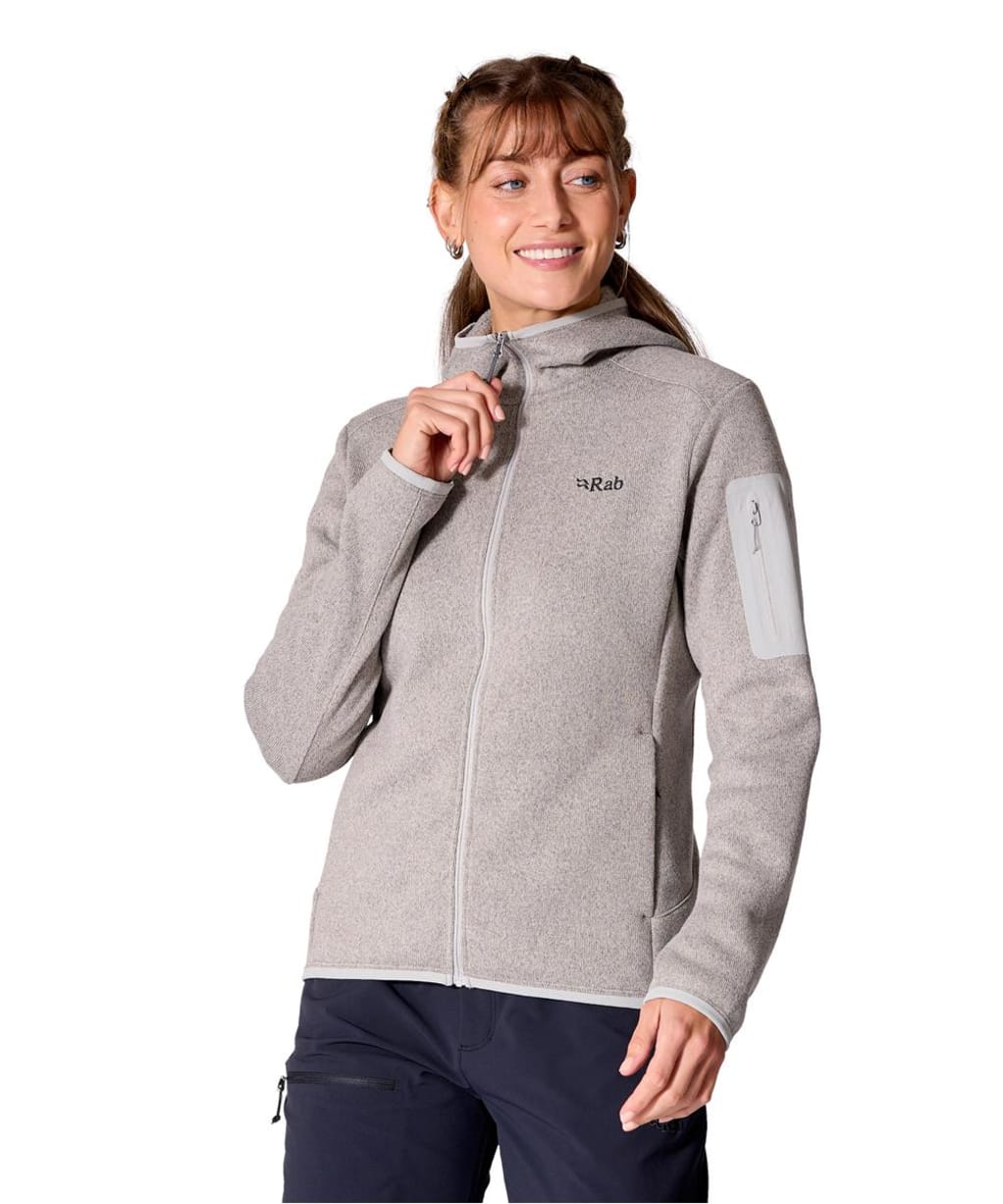 Women's Rab Ryvoan Full Zip Hoody - Light Zinc