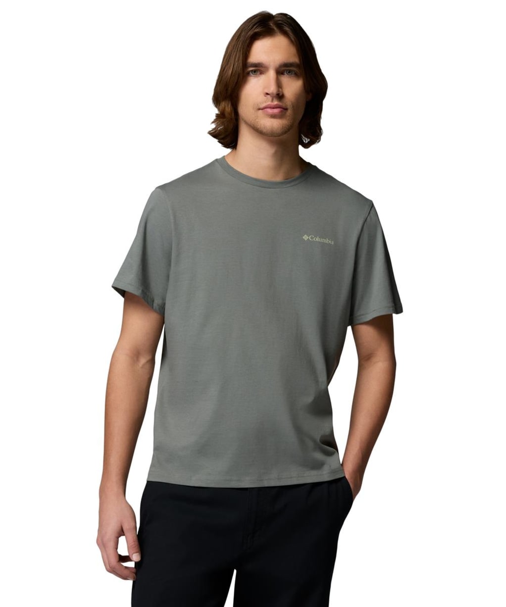 Men's Columbia CSC™ Outdoor Back Graphic Tee - Sedona Sage / Wavy Branded Peaks