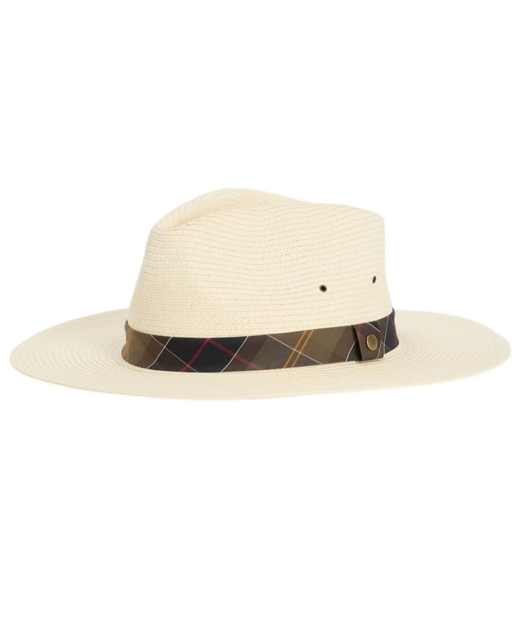 Men's Barbour Kirkstone Fedora Summer Hat - Ecru