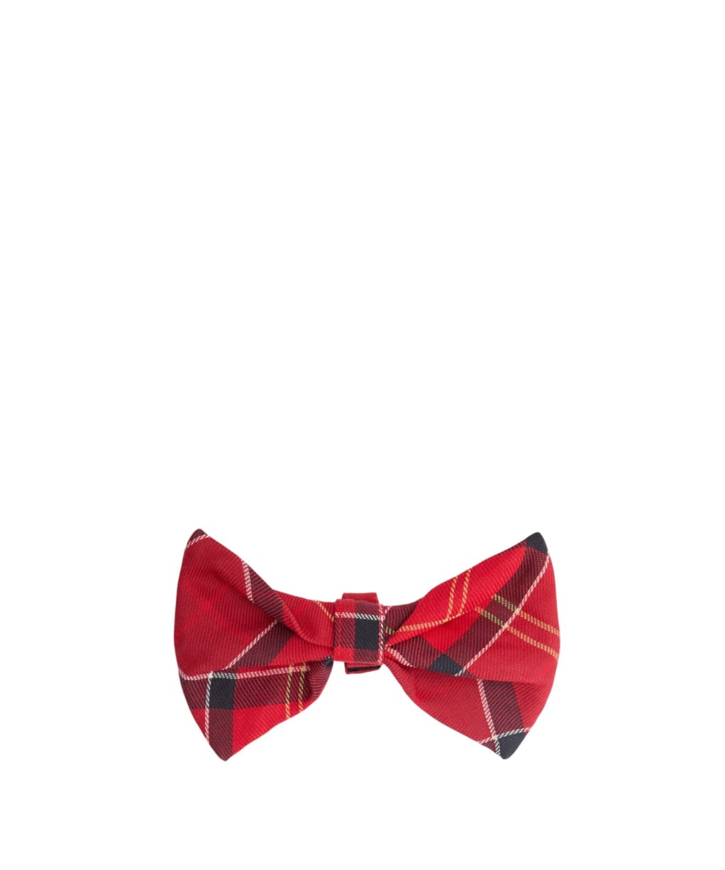 Barbour Tartan Dog Bow Tie - Cardinal Tartan